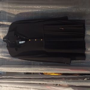 Versace black pleated dress